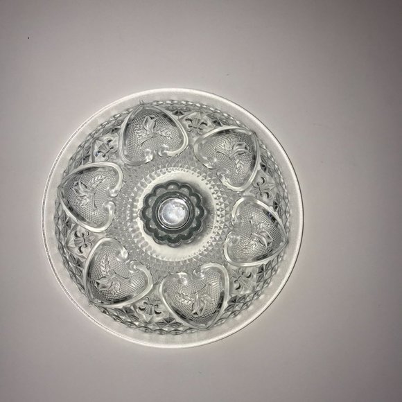 2 KIG Malaysia Hearts and Roses Fleur-de-lis Lidded Candy Nut Potpourri Dish Vin - Picture 7 of 8